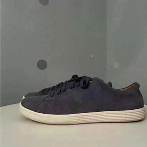 Cole Haan Size 9.5B Sneakers Grand OS Blue Suede Shoe
